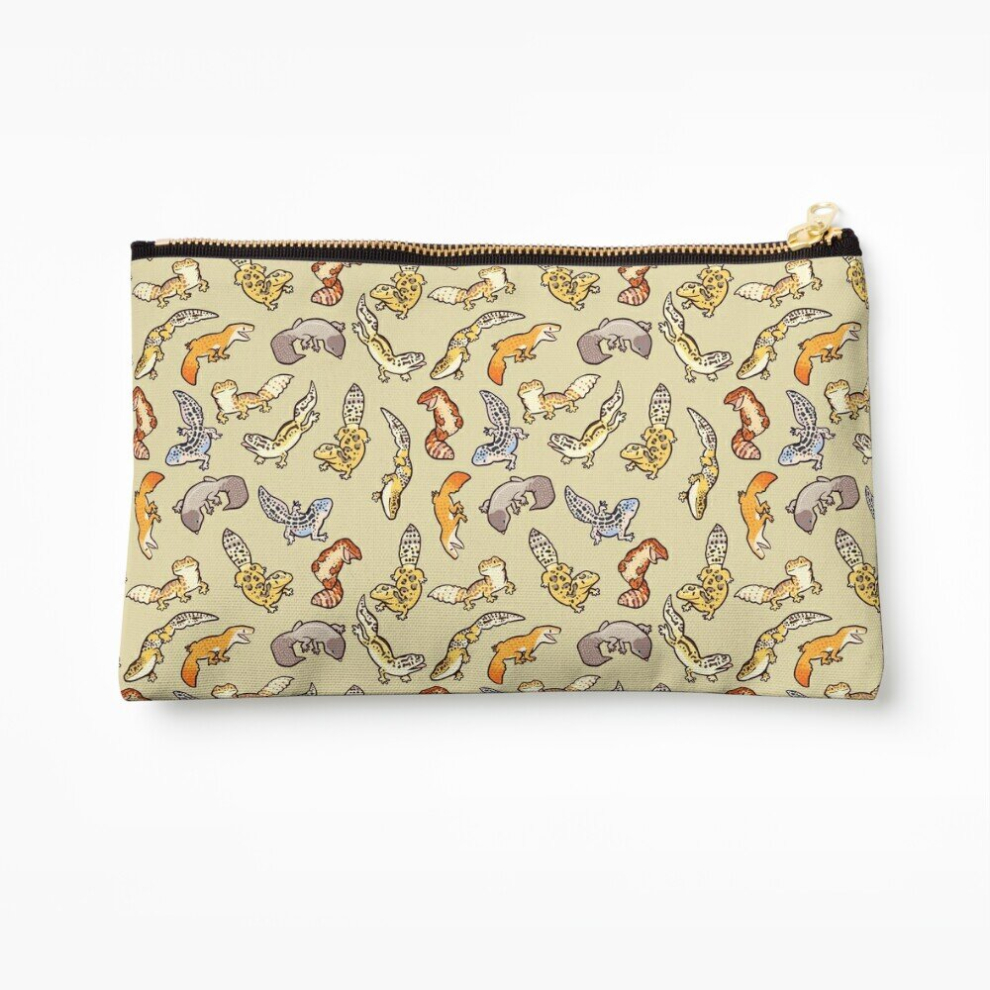 Whibos Makeup Bag Chub Gecko Babies Cosmetic Organizer Tyvek Paper Bags Zipper Pouch