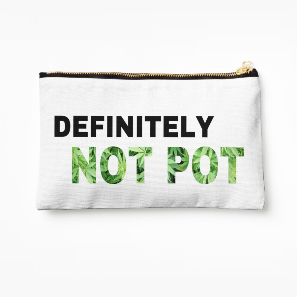 Whibos Makeup Bag Definitely Not Pot Cosmetic Organizer Tyvek Paper Bags Zipper Pouch