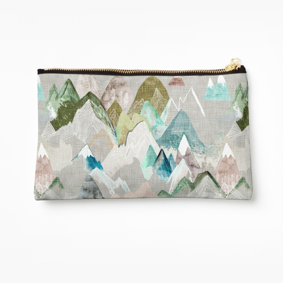 Whibos Makeup Bag Call Of The Mountains (In Misty) Cosmetic Organizer Tyvek Paper Bags Zipper Pouch