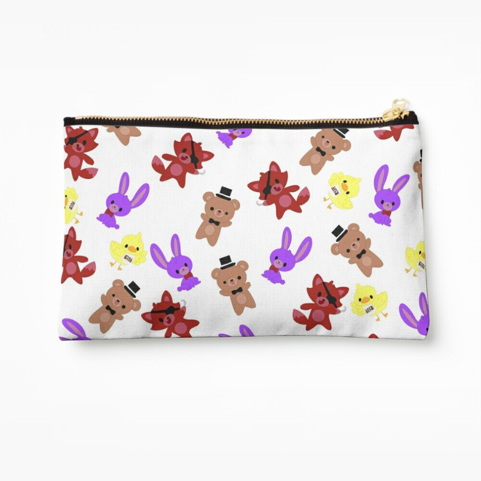 Whibos Makeup Bag Cute Fnaf Pattern Cosmetic Organizer Tyvek Paper Bags Zipper Pouch