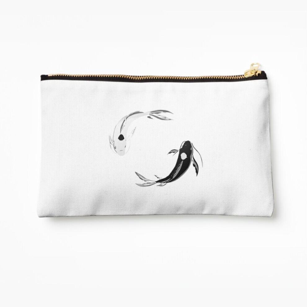 Whibos Makeup Bag Yin Yang Koi - Avatar Cosmetic Organizer Tyvek Paper Bags Zipper Pouch
