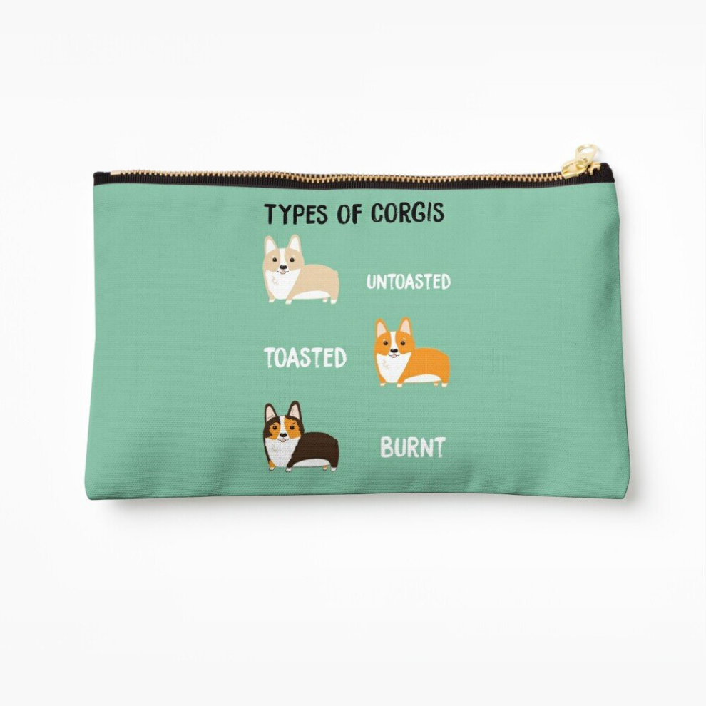 Whibos Makeup Bag Types Of Corgis Cosmetic Organizer Tyvek Paper Bags Zipper Pouch