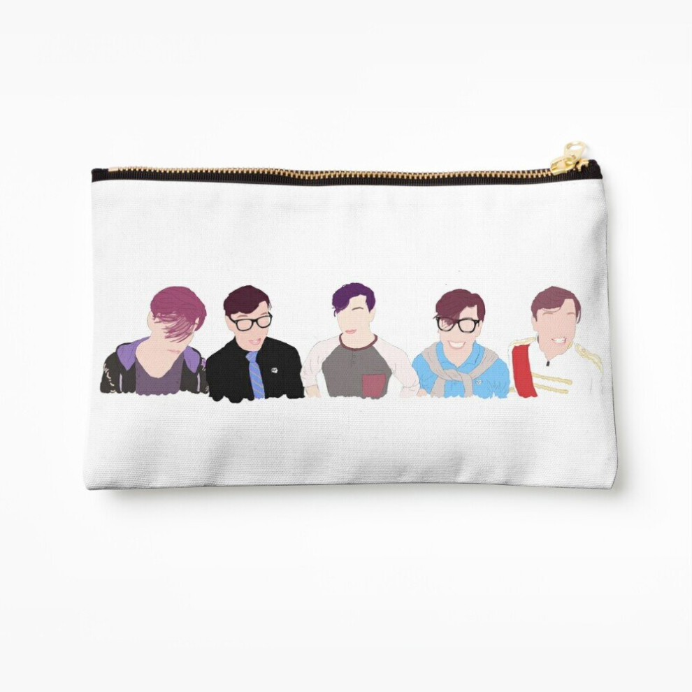Whibos Makeup Bag Sanders Sides Cosmetic Organizer Tyvek Paper Bags Zipper Pouch