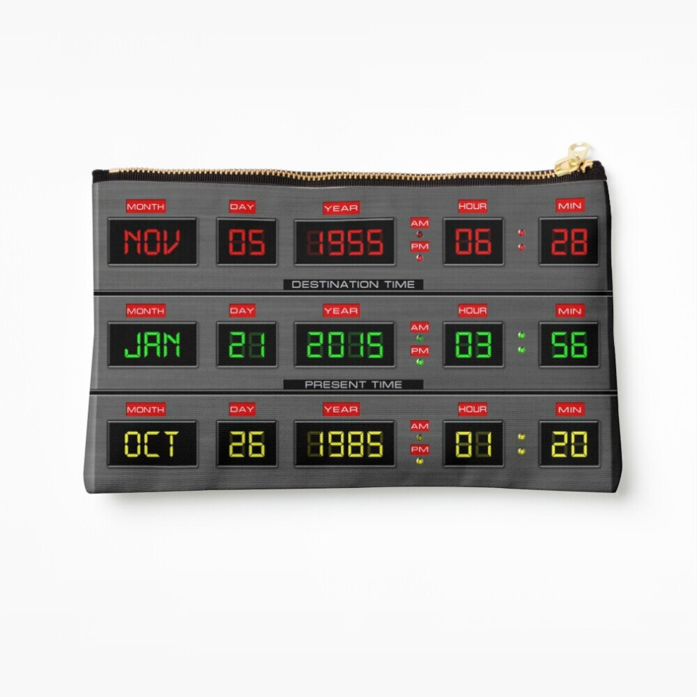 Whibos Makeup Bag Back To The Future Cosmetic Organizer Tyvek Paper Bags Zipper Pouch