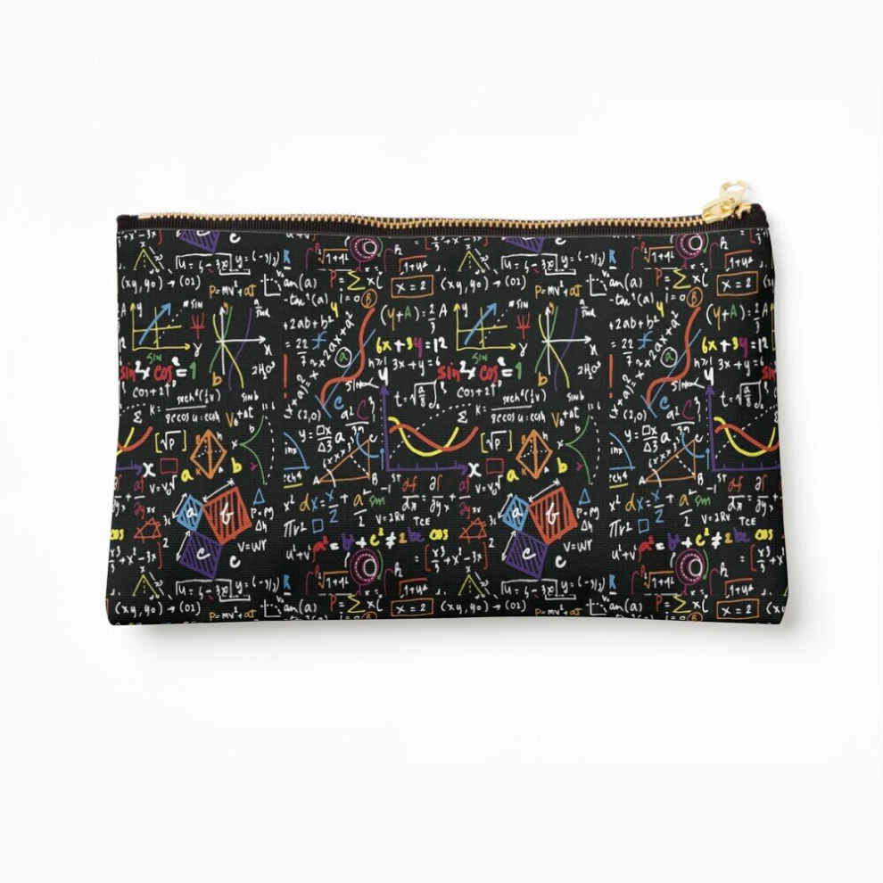 Whibos Makeup Bag Maths Equations Cosmetic Organizer Tyvek Paper Bags Zipper Pouch