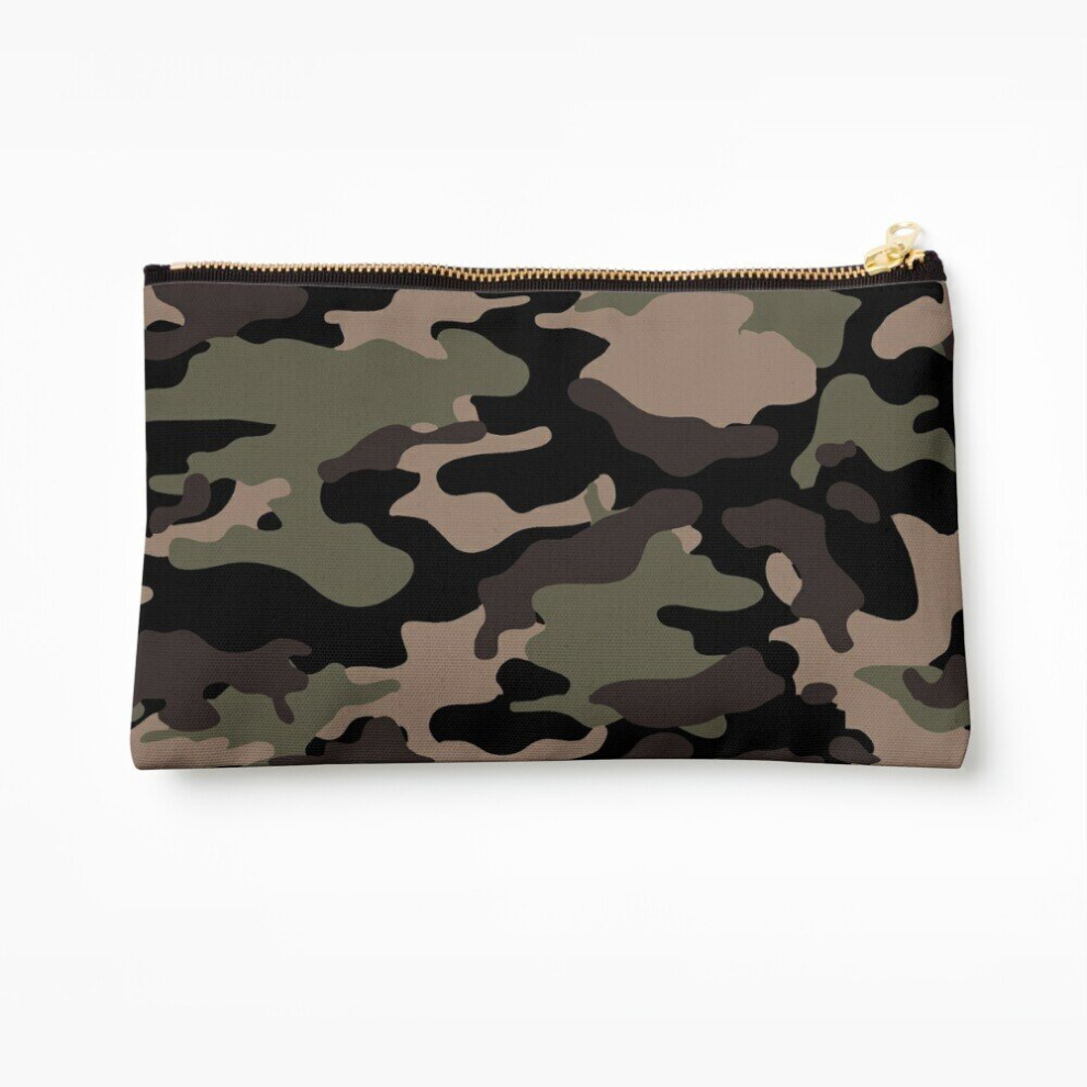 Whibos Makeup Bag Camouflage Cosmetic Organizer Tyvek Paper Bags Zipper Pouch
