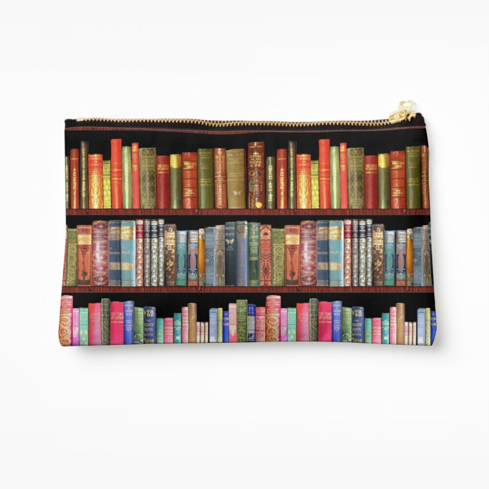 Whibos Makeup Bag Jane Austen Antique Books, British Antique Books Cosmetic Organizer Tyvek Paper Bags Zipper Pouch