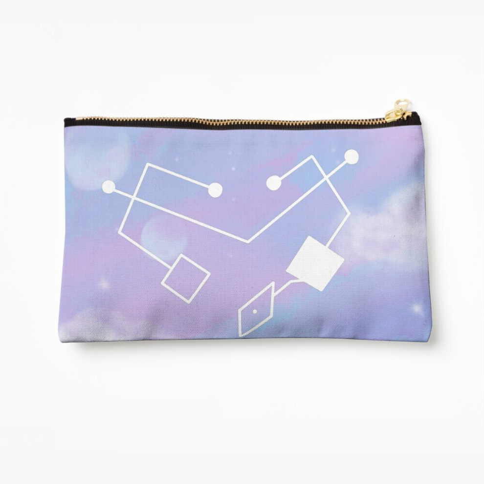 Whibos Makeup Bag Heart Space Cosmetic Organizer Tyvek Paper Bags Zipper Pouch