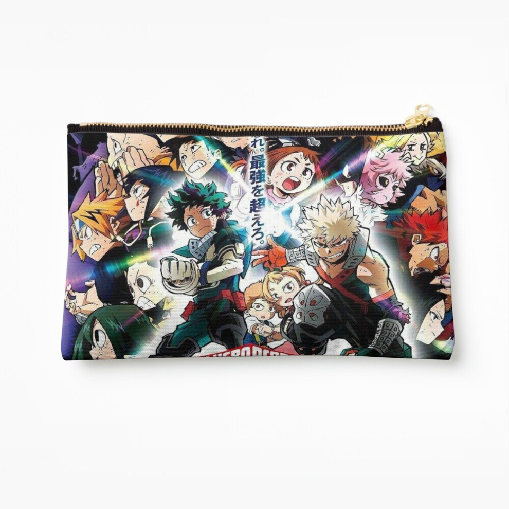 Whibos Makeup Bag My Hero Academia Cosmetic Organizer Tyvek Paper Bags Zipper Pouch