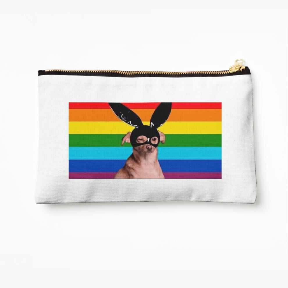 Whibos Makeup Bag Dangerous Toulouse On Pride Flag Cosmetic Organizer Tyvek Paper Bags Zipper Pouch