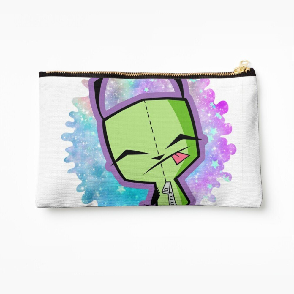 Whibos Makeup Bag Invader Zim Gir Cosmetic Organizer Tyvek Paper Bags Zipper Pouch