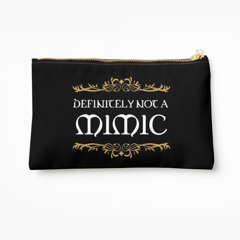 Whibos Makeup Bag Definitely Not A Mimic Tabletop Rpg Addict Cosmetic Organizer Tyvek Paper Bags Zipper Pouch
