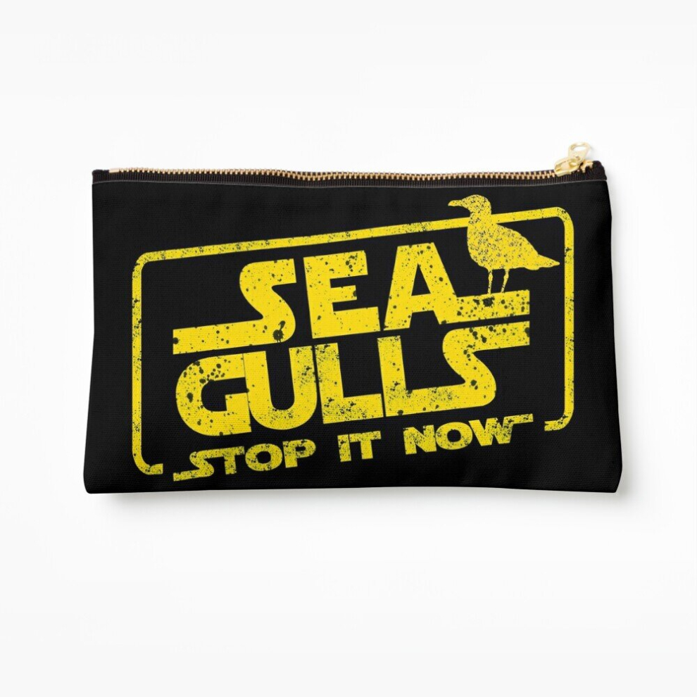 Whibos Makeup Bag Seagulls Cosmetic Organizer Tyvek Paper Bags Zipper Pouch