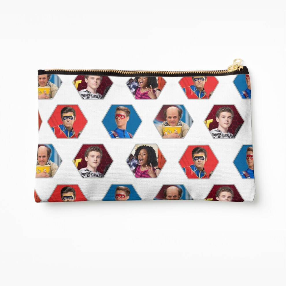 Whibos Makeup Bag Henry Danger - Hexagon Cosmetic Organizer Tyvek Paper Bags Zipper Pouch