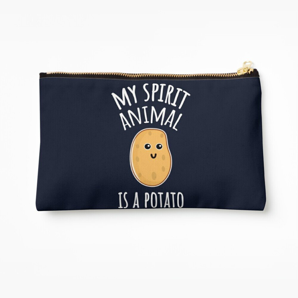 Whibos Makeup Bag My Spirit Animal Is A Potato Cosmetic Organizer Tyvek Paper Bags Zipper Pouch