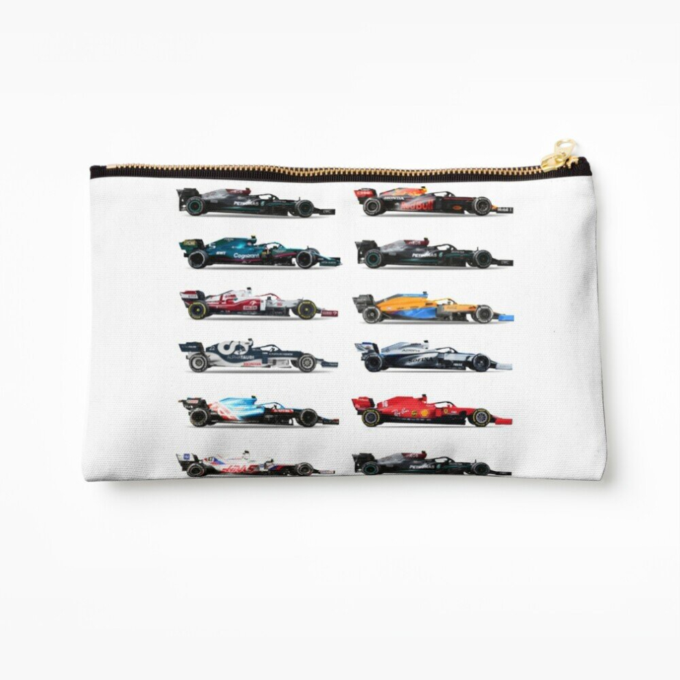 Whibos Makeup Bag F1 All Cars 2022 Cosmetic Organizer Tyvek Paper Bags Zipper Pouch