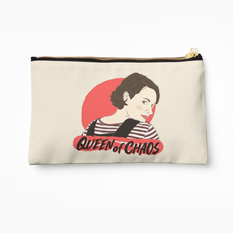 Whibos Makeup Bag Queen Of Chaos Cosmetic Organizer Tyvek Paper Bags Zipper Pouch