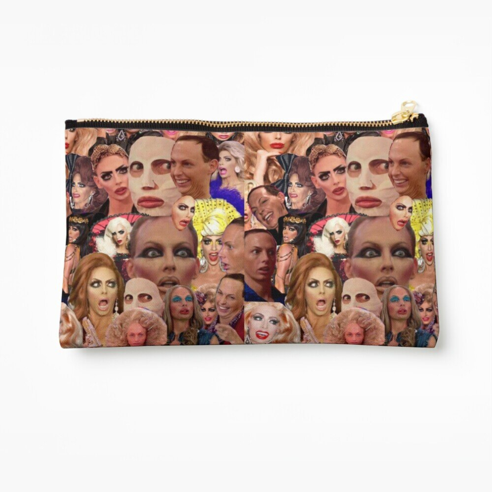 Whibos Makeup Bag Alyssa Edwards Collage Cosmetic Organizer Tyvek Paper Bags Zipper Pouch