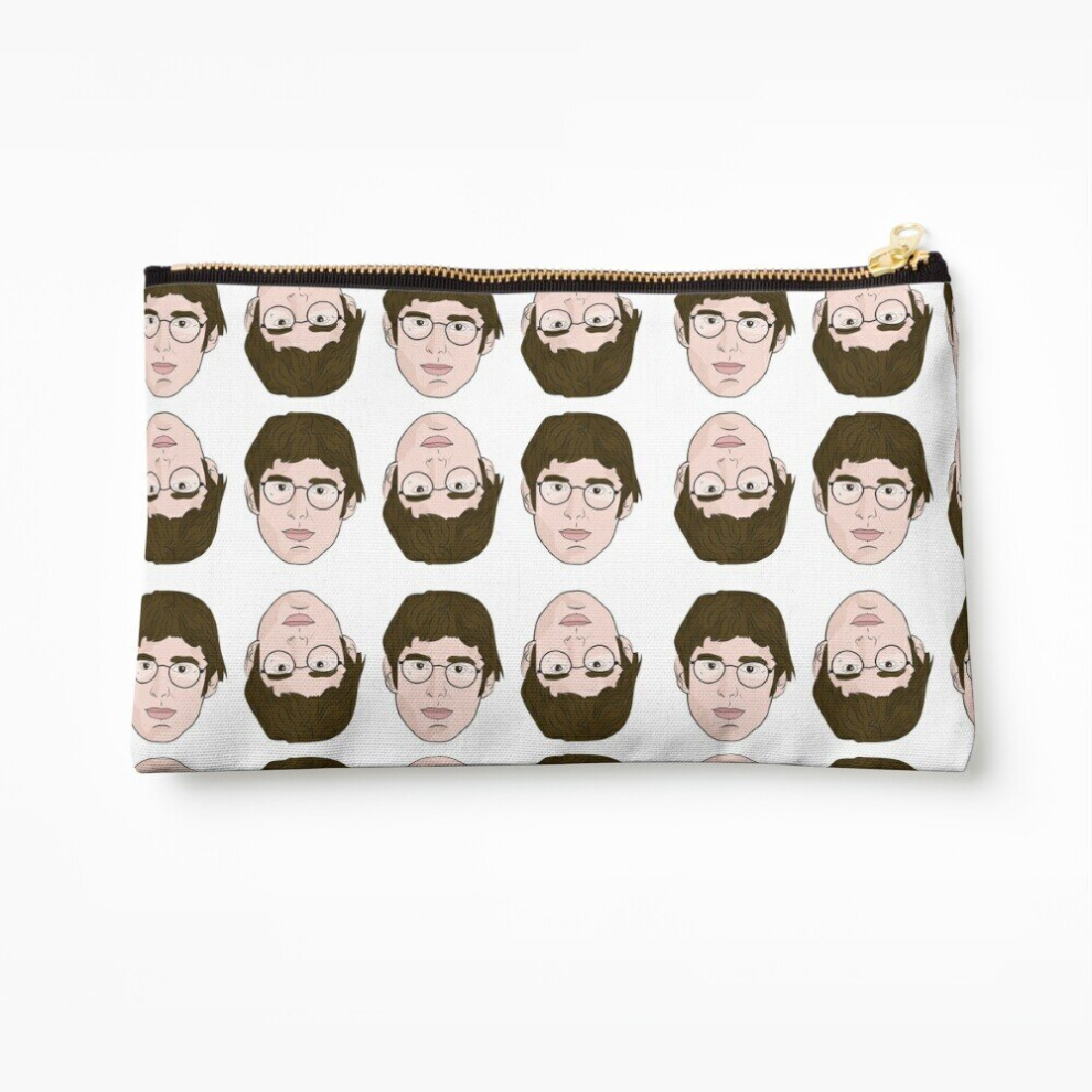 Whibos Makeup Bag Louis Theroux Pattern Cosmetic Organizer Tyvek Paper Bags Zipper Pouch
