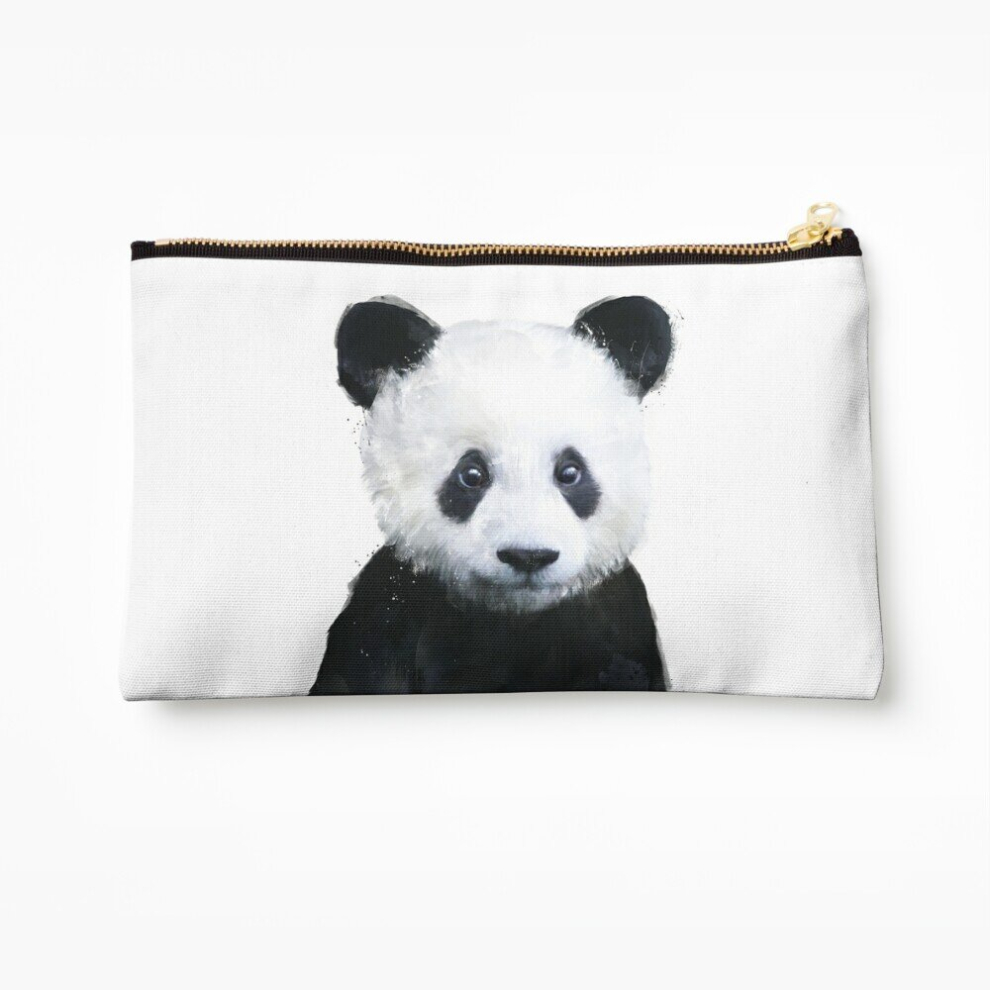 Whibos Makeup Bag Little Panda Cosmetic Organizer Tyvek Paper Bags Zipper Pouch