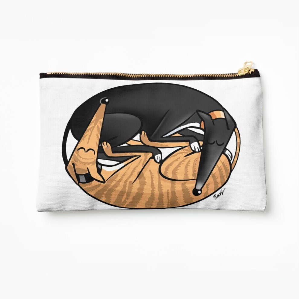 Whibos Makeup Bag Yin Yang Hounds: A Redbubble Exclusive Design Cosmetic Organizer Tyvek Paper Bags Zipper Pouch
