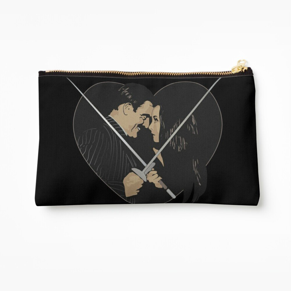 Whibos Makeup Bag Morticia And Gomez Cosmetic Organizer Tyvek Paper Bags Zipper Pouch