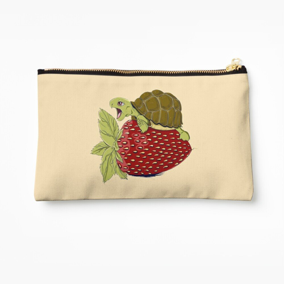 Whibos Makeup Bag Turtle Berry Cosmetic Organizer Tyvek Paper Bags Zipper Pouch