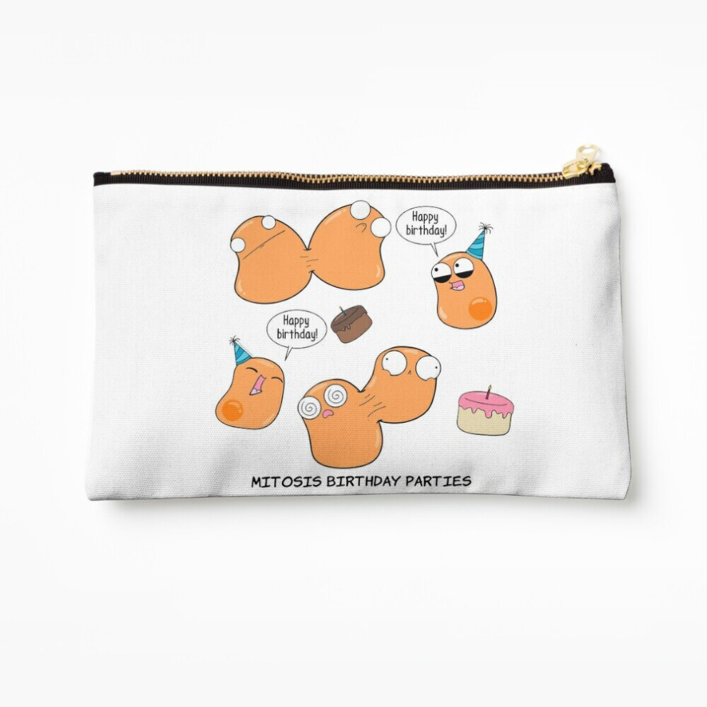 Whibos Makeup Bag Mitosis Birthday Parties Cosmetic Organizer Tyvek Paper Bags Zipper Pouch