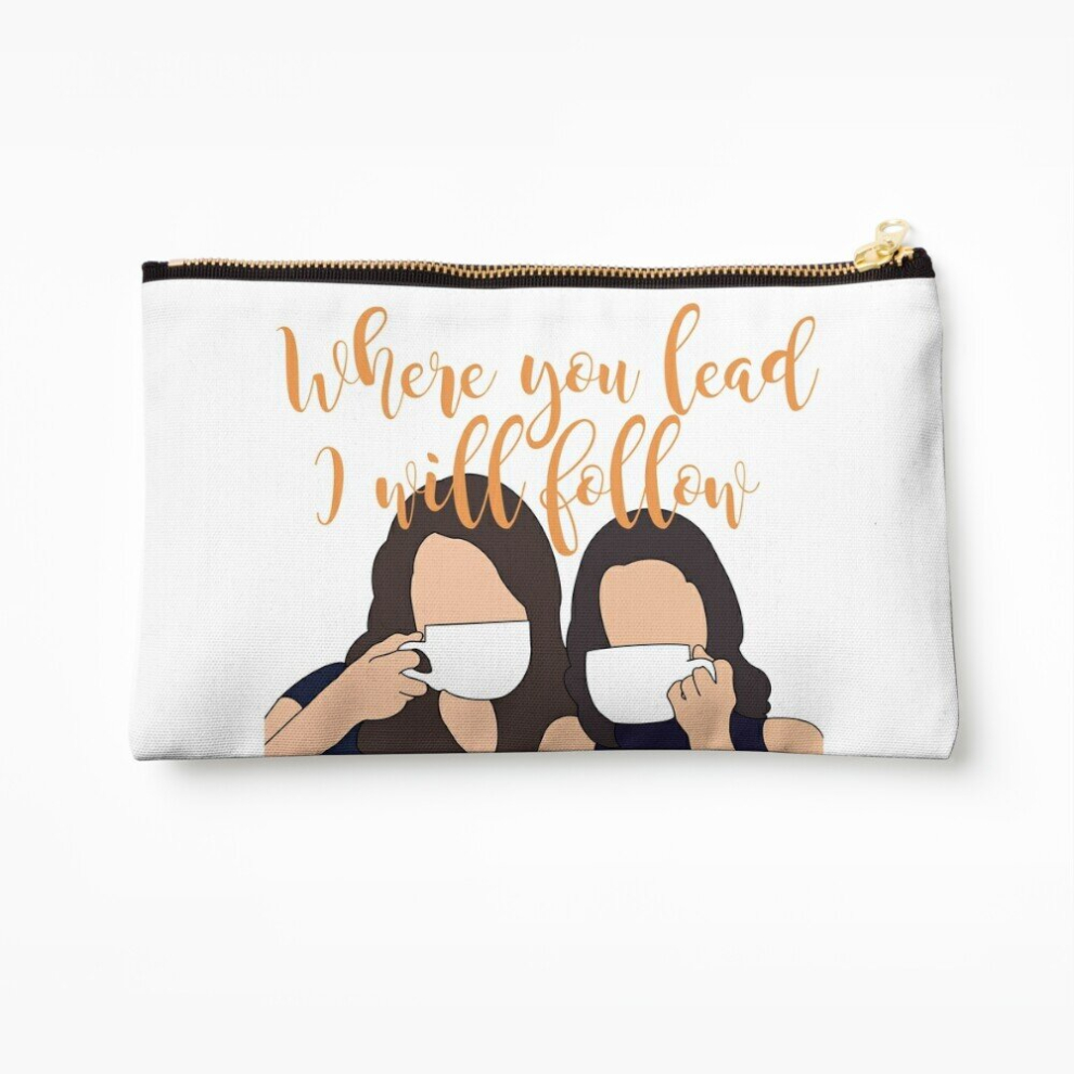 Whibos Makeup Bag Where You Lead I Will Follow Cosmetic Organizer Tyvek Paper Bags Zipper Pouch