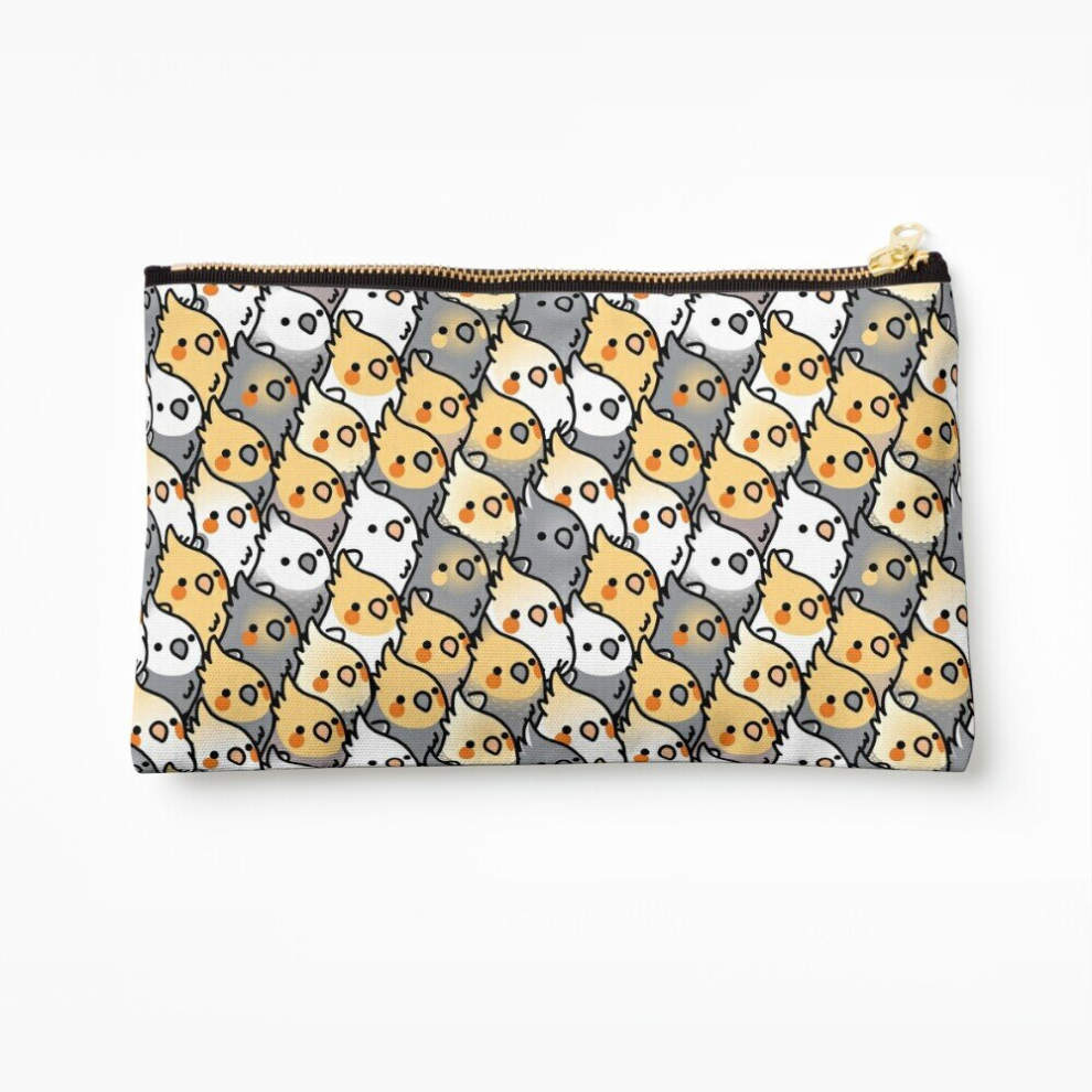 Whibos Makeup Bag Chubby Cockatiel Party Cosmetic Organizer Tyvek Paper Bags Zipper Pouch