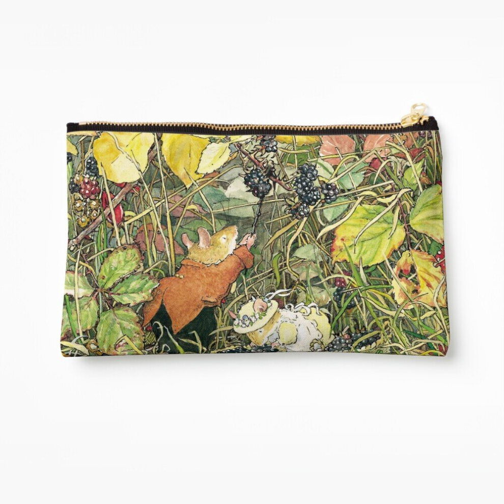 Whibos Makeup Bag Blackberry Picking Cosmetic Organizer Tyvek Paper Bags Zipper Pouch