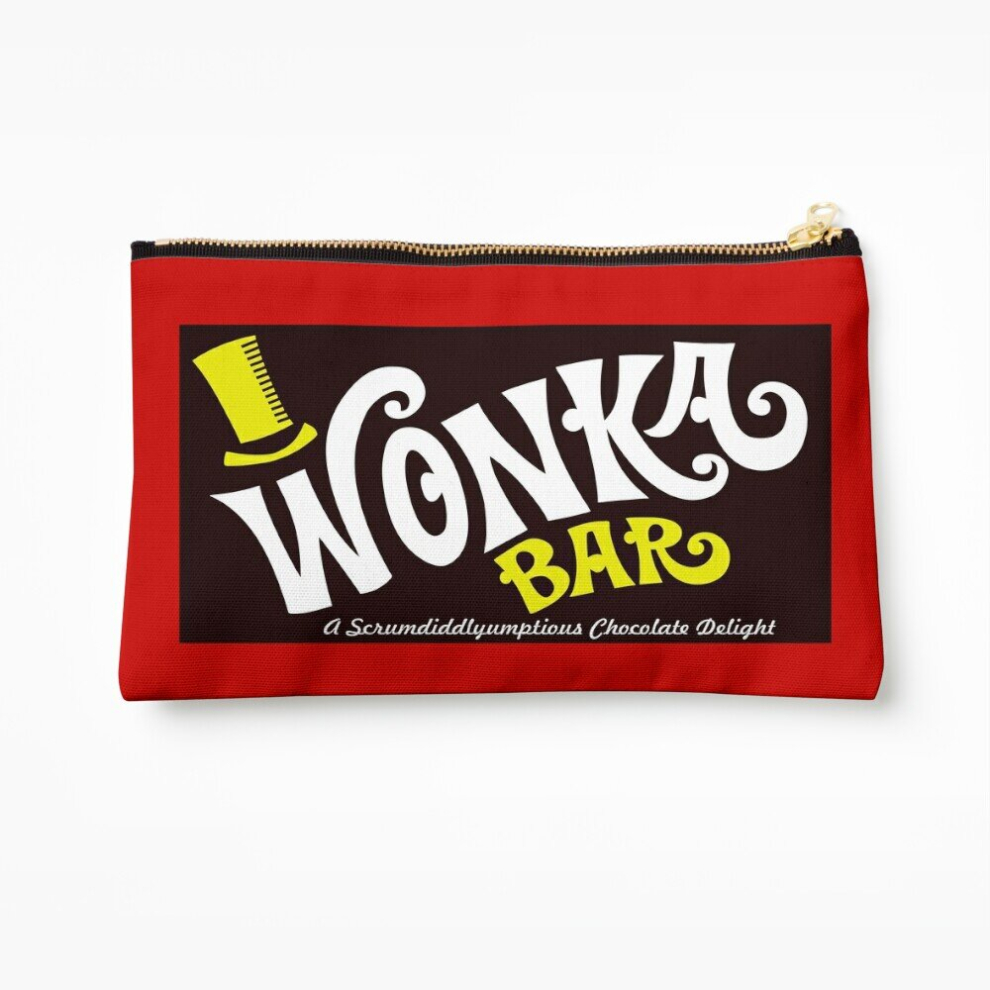 Whibos Makeup Bag Willy Wonka Chocolate Bar Cosmetic Organizer Tyvek Paper Bags Zipper Pouch