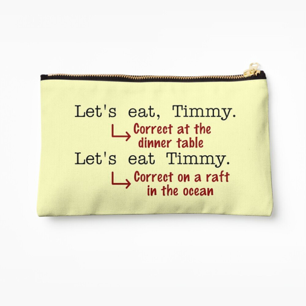 Whibos Makeup Bag Funny Punctuation Grammar Humor Cosmetic Organizer Tyvek Paper Bags Zipper Pouch
