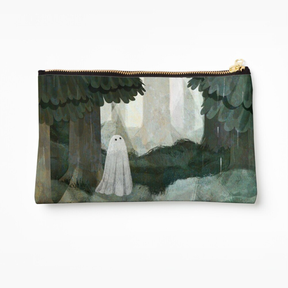 Whibos Makeup Bag Pine Forest Clearing Cosmetic Organizer Tyvek Paper Bags Zipper Pouch