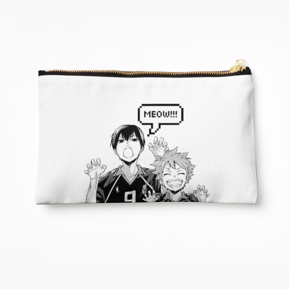 Whibos Makeup Bag Kagehina Meow !!!!! Cosmetic Organizer Tyvek Paper Bags Zipper Pouch
