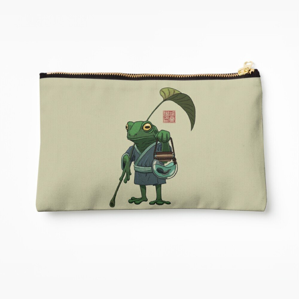 Whibos Makeup Bag A Frog And His Son Cosmetic Organizer Tyvek Paper Bags Zipper Pouch