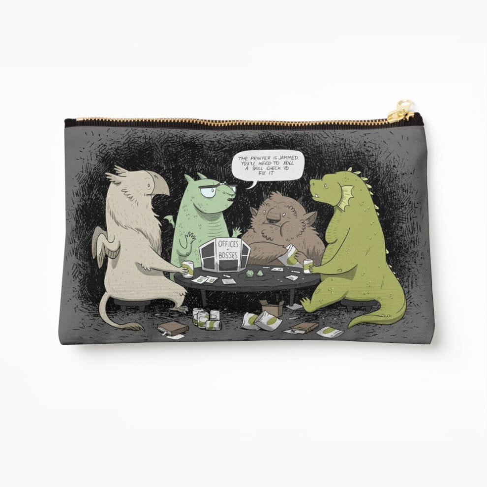Whibos Makeup Bag Monsters Love Rpgs Cosmetic Organizer Tyvek Paper Bags Zipper Pouch