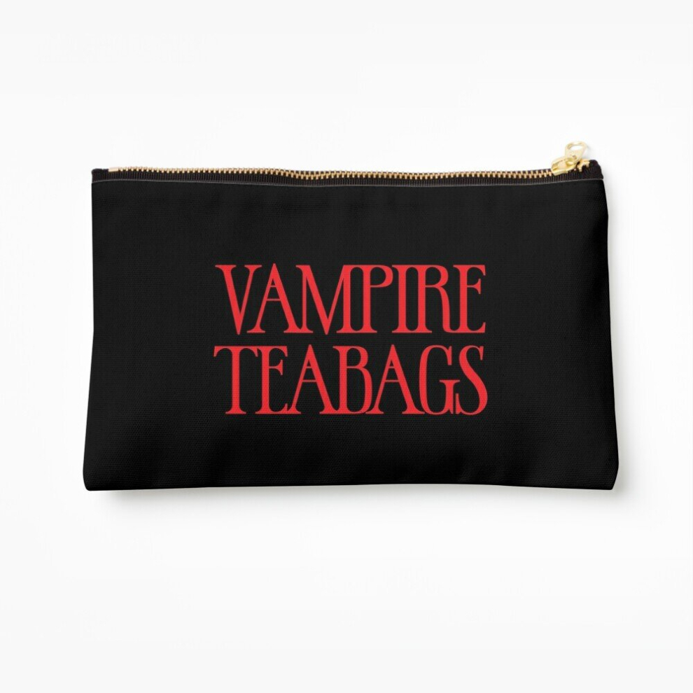 Whibos Makeup Bag Vampire Teabags Cosmetic Organizer Tyvek Paper Bags Zipper Pouch