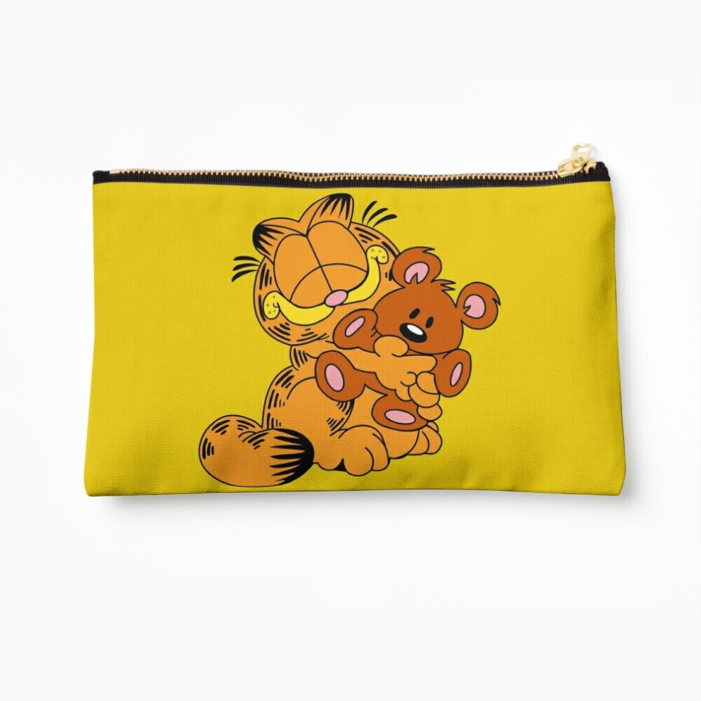 Makeup Bag Garfield and Pooky Cosmetic Organizer Tyvek Paper Bags Zipper Pouch