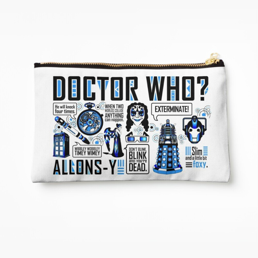 Whibos Makeup Bag The Tenth Doctor Cosmetic Organizer Tyvek Paper Bags Zipper Pouch