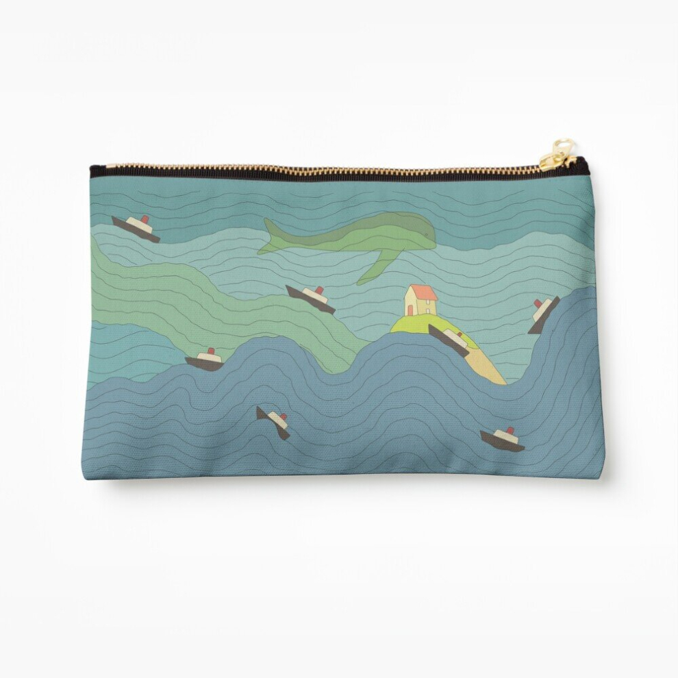 Whibos Makeup Bag Ponyo Movie Art Cosmetic Organizer Tyvek Paper Bags Zipper Pouch