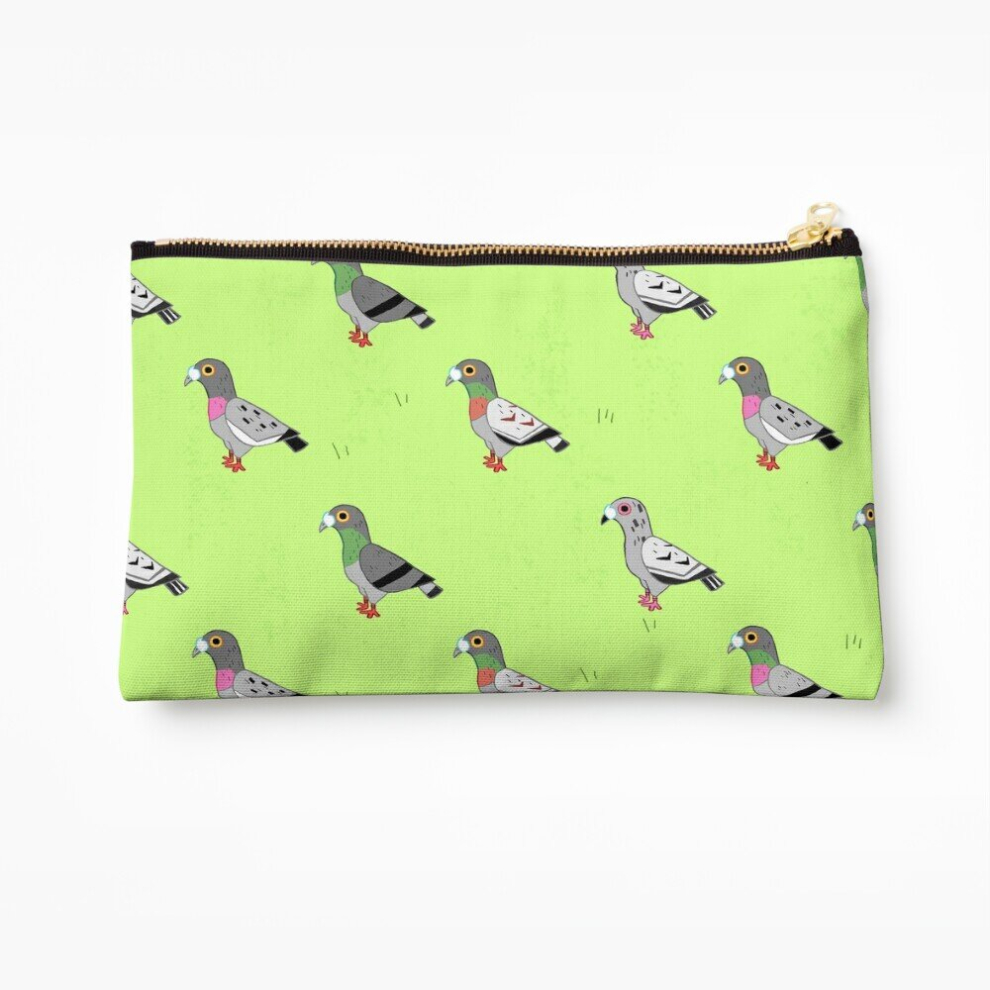 Whibos Makeup Bag Pigeon Party Cosmetic Organizer Tyvek Paper Bags Zipper Pouch