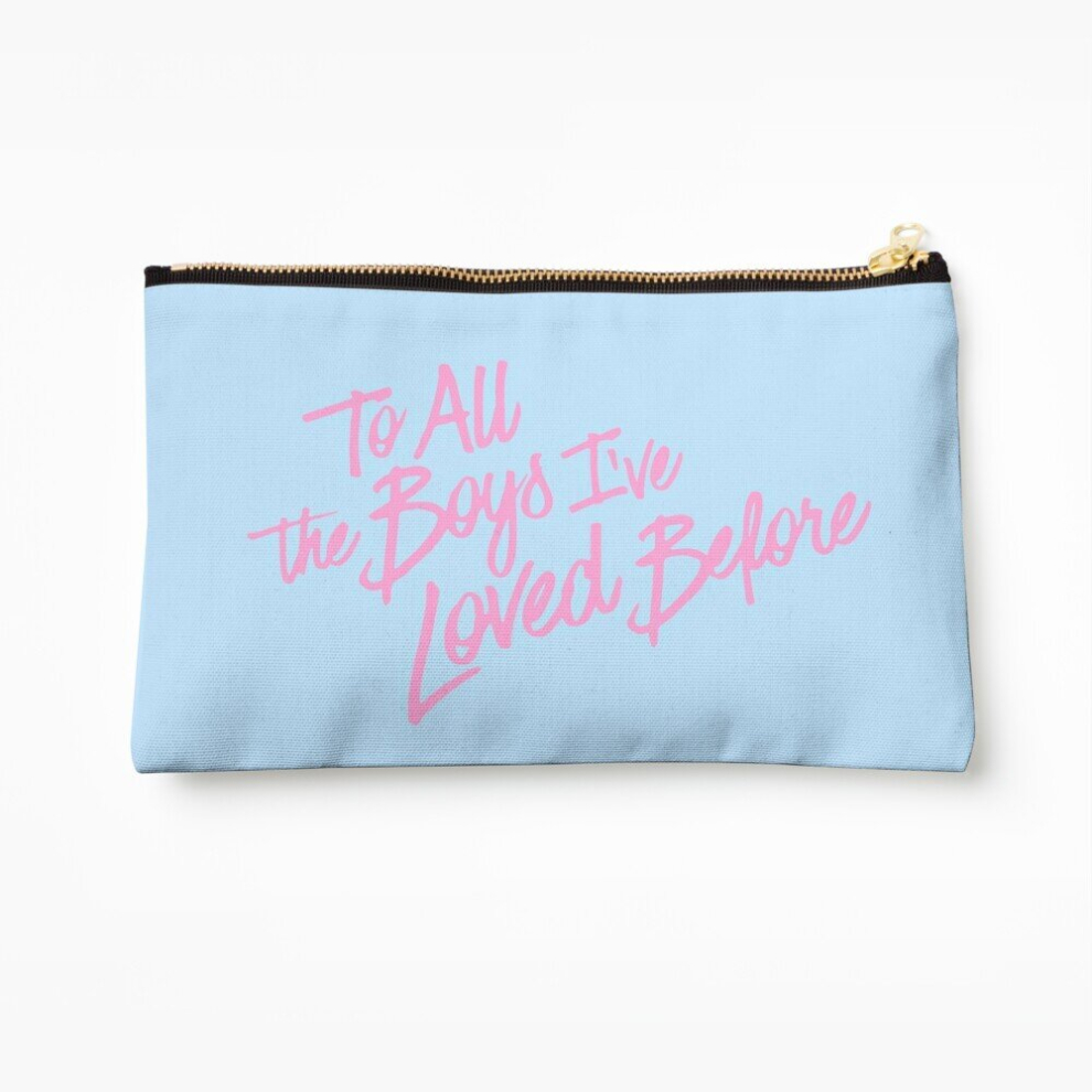 Whibos Pink/Blue Makeup Bag To All The Boys I've Loved Before And Cosmetic Organizer Tyvek Paper Bags Zipper Pouch