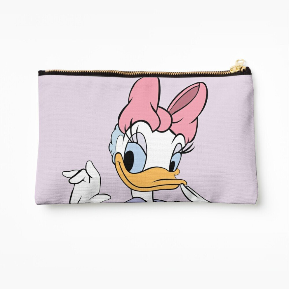 Whibos Makeup Bag Daisy Duck Cosmetic Organizer Tyvek Paper Bags Zipper Pouch
