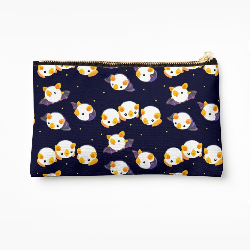 Whibos Makeup Bag Honduran White Bat (Flying Mochi) Cosmetic Organizer Tyvek Paper Bags Zipper Pouch
