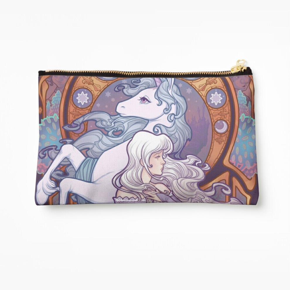 Whibos Makeup Bag Lady Amalthea - The Last Unicorn Cosmetic Organizer Tyvek Paper Bags Zipper Pouch
