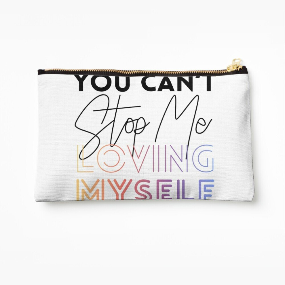 Whibos Makeup Bag You Can't Stop Me Loving Myself Cosmetic Organizer Tyvek Paper Bags Zipper Pouch
