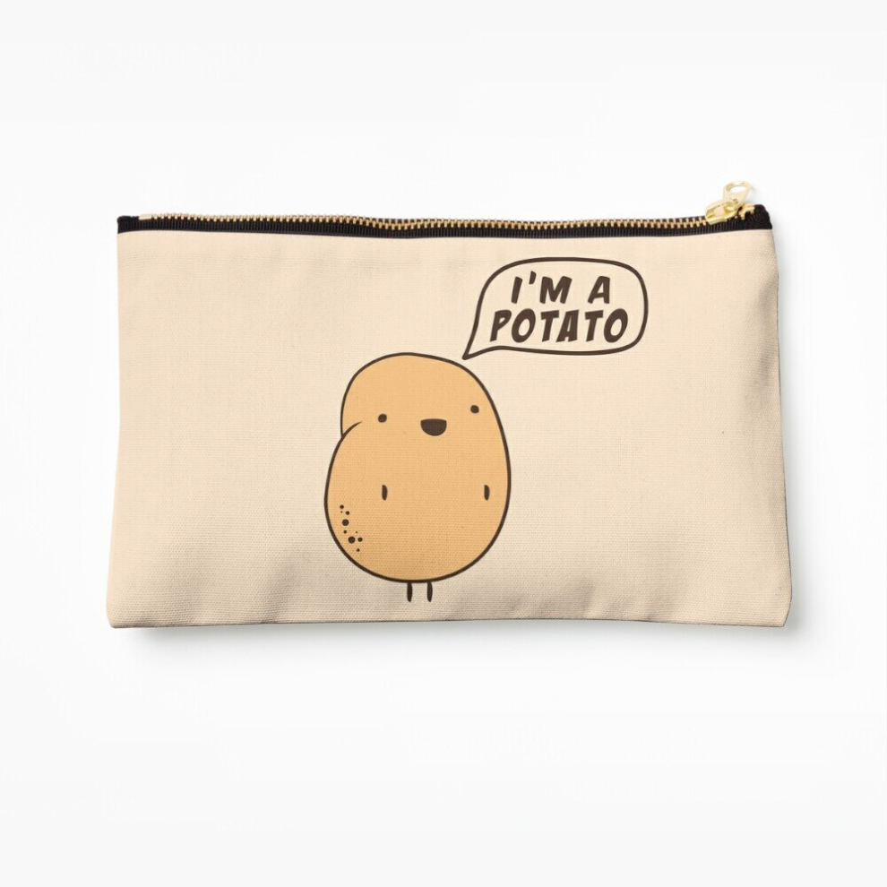 Whibos Makeup Bag I'm A Potato Cosmetic Organizer Tyvek Paper Bags Zipper Pouch