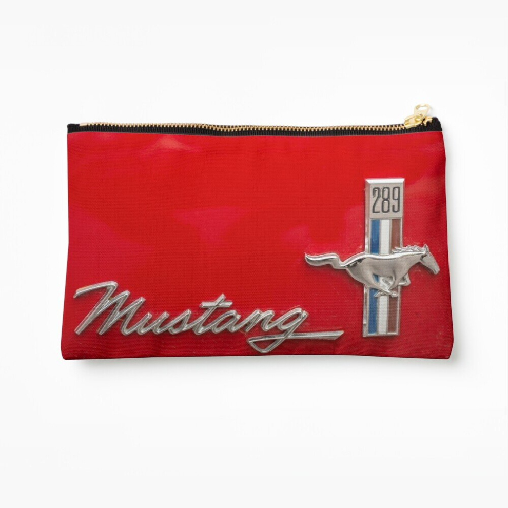 Whibos Makeup Bag Ford Mustang Cosmetic Organizer Tyvek Paper Bags Zipper Pouch