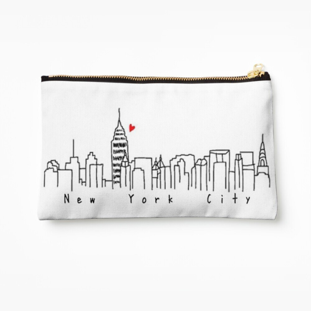 Whibos Makeup Bag New York Cosmetic Organizer Tyvek Paper Bags Zipper Pouch